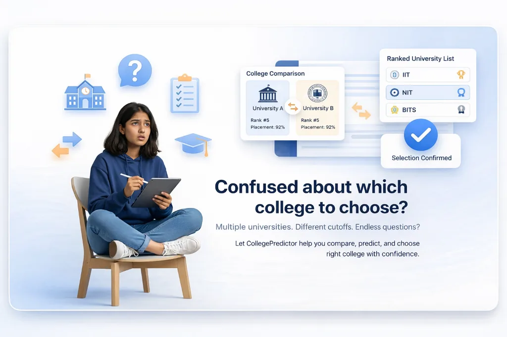 Confused about which college to choose? Let RankShala help you compare, predict, and choose right college with confidence.